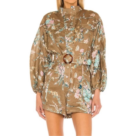 ZIMMERMANN Linen floral jumpsuit - Picture 2 of 4